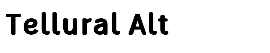 Tellural font